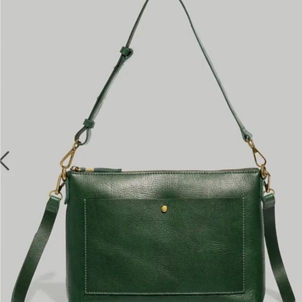 Madewell Green Leather Shoulder Bag - Women